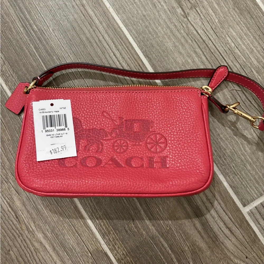 Coach Handbag Pink Wristlet - Picture 3 of 5